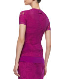 Lace & Crochet Georgette-Trim Tee