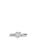 Cable Collectibles Heart Ring with Diamonds