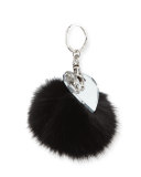 Fur Pompom Keychain