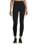 Paneled High-Rise Leggings, Black