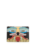 Medium Egyptian Four Eyes Pouch Bag, Multi