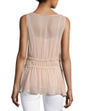 Trellis Vine Eyelet Lace Tank, Blush