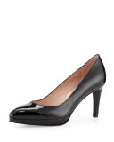 Plato Patent Leather Pump, Black