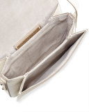 Pulce Leather Crossbody Bag, White Multi