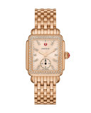 16mm Deco Diamond Watch Head, Rose Gold