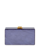 Jean Luau-Panel Clutch Bag, Blue/Violet