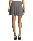 pleated skirt, miles gray melange