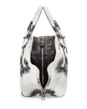 Python Eyes Inside Bag, White/Black (Bianco+Nero)