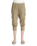 Safari Tapered-Leg Pants, Green Tea