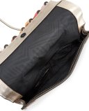 Sofia Tassel Leather Clutch Bag, Pink