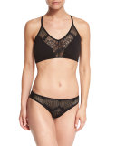 Lace Bikini Briefs, Black