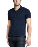 Slub Polo, Coastal Blue