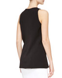 Seamed Tank, Black