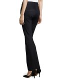 Embellished Straight-Leg Jeans, Black