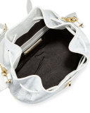 Cynnie Crocodile-Embossed Bucket Bag