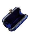 Woven Satin Knot Minaudiere, Royal