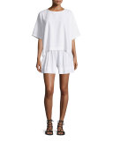 Short-Sleeve Square Top