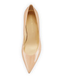 Largo Patent Low-Heel Pump, Adobe