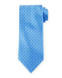 Neat Square Silk Tie