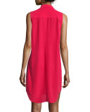 Adalyn Sleeveless Button-Front Shirtdress, Rosetta
