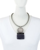 Triple-Drop Pendant Necklace, Storm Multi