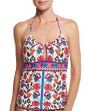 Antigua Honey Tankini Swim Top, Multi