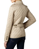 QUILTED JCKT W SLANT POCKETS