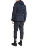 Twill Two-Button Sport Jacket, Navy