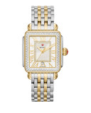 Deco Madison Two-Tone Watch Head with Diamonds