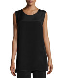 Crepe Tunic/Tank, Black