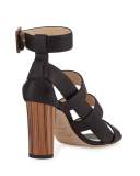 Maya Leather 85mm Sandal, Black
