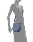 Gemini Link Small Belted Hobo Bag