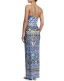 Long Printed Sarong Coverup, All a Dream