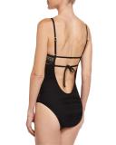 Brocade Orchard Lace One-Piece Swimsuit