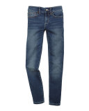 Beatrix Faded Skinny Jeans, Ever Blue, Size 7-14