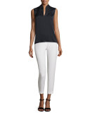 Marcia Straight-Leg Pants, Black