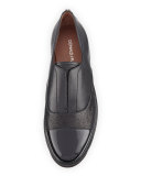 Cloud Cap-Toe Leather Oxford, Black