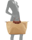 Le Pliage Large Travel Tote Bag, Beige