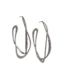 Encrusted Orbiting Hoop Earrings