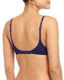 Myrta Lace Demi Push-Up Bra, Dark Blue