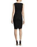 Kiyala Sleeveless V-Neck Knit Dress, Black