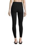Ripped Warrior Performance Leggings, Black