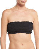 Costa Bandeau Swim Top, Black