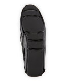 Wabler Patent Leather Driver, Black