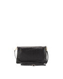 Giant 12 Envelope Clutch Bag with Strap, Black