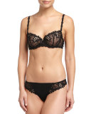 Wish Lace Mesh Tanga, Black