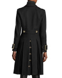 Monthorpelt Double-Breasted Wool-Blend Trench Coat 