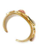 Mawe Light Horn Stone Cuff