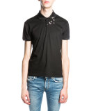 Moon & Star Polo Shirt, Black