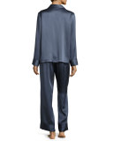 Satin Silk Two-Piece Pajama Set